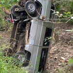 Minibus di Kejawang Sruweng Terguling, Diduga Akibat Salah Arah Google Maps