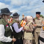 Srikandi LPBI NU Kebumen Turun ke Alun-Alun, Ikuti Apel Kewaspadaan Bencana dan Satkamling