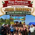 Regu Flamboyan MI Ma’arif Surotrunan Ukir Prestasi di Jambore Penggalang Alian